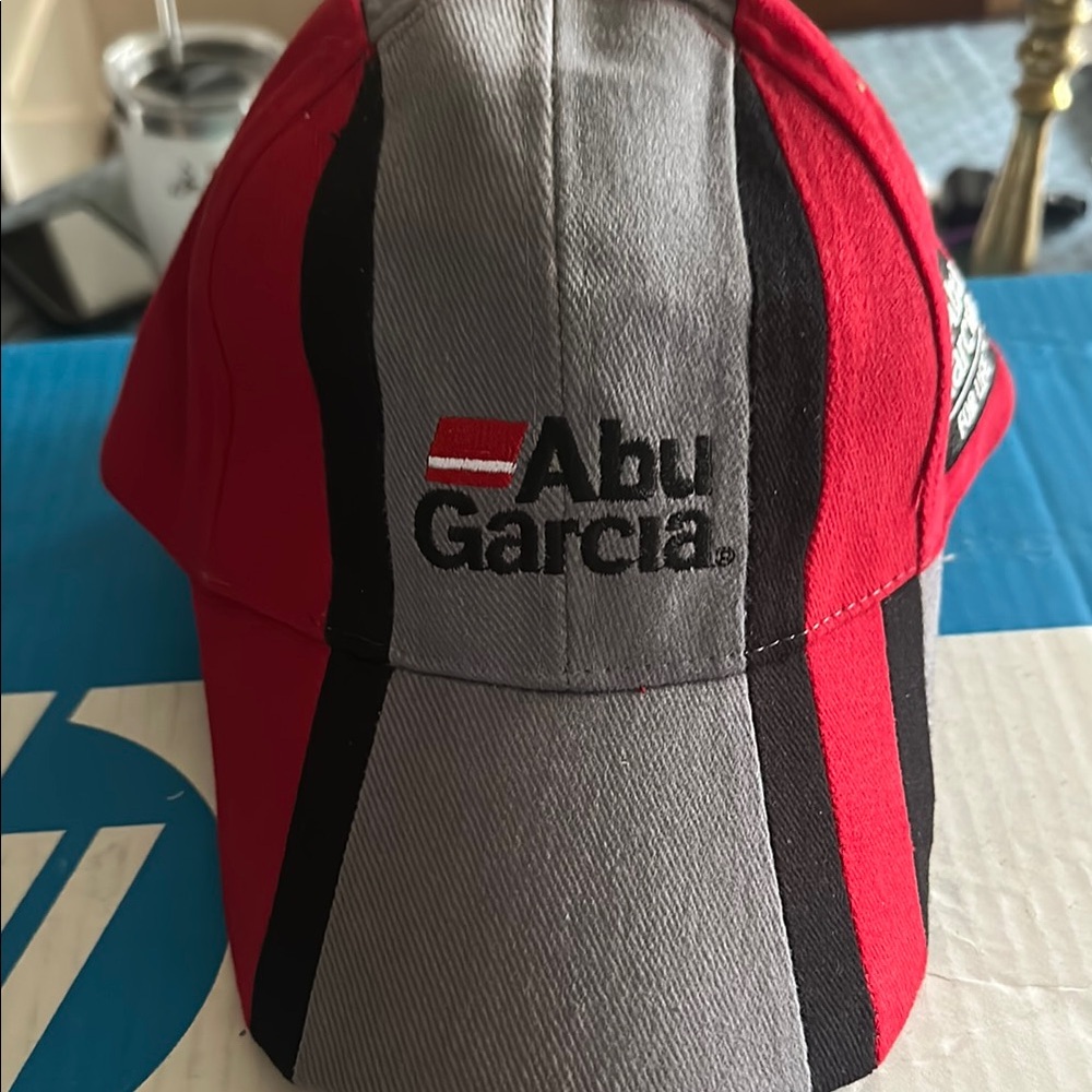 Vintage Red and Gray Men's Hat